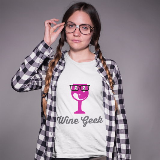 'Wine Geek' Themed T-Shirt